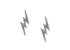 Pave Diamond Thunder Stud Earrings, (DER-028)